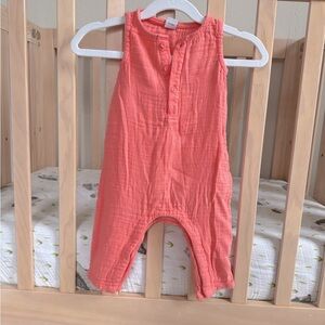 Old Navy Coral Baby Romper